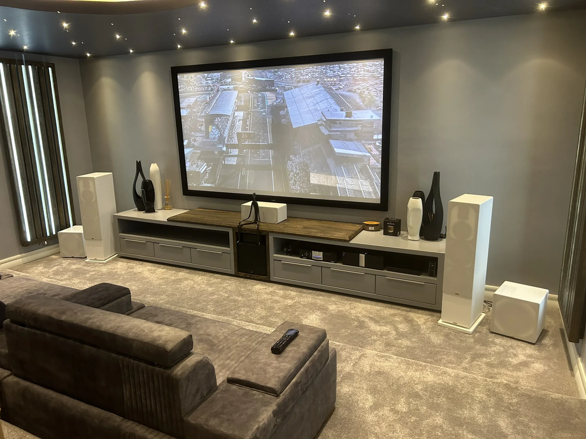Home cinema installation
